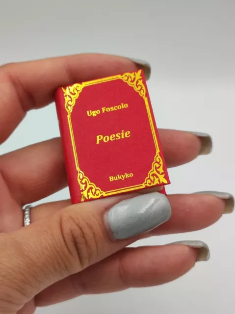 MINIATURA Poesie di Ugo Foscolo libro da collezione