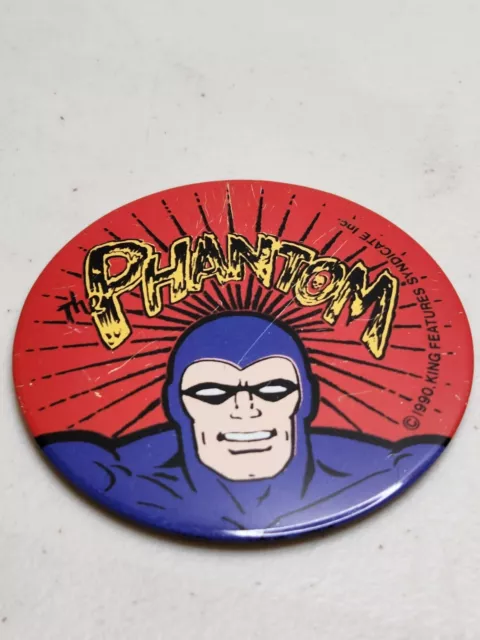 1990 Phantom Badge Pin King Features Showbag round Show bag