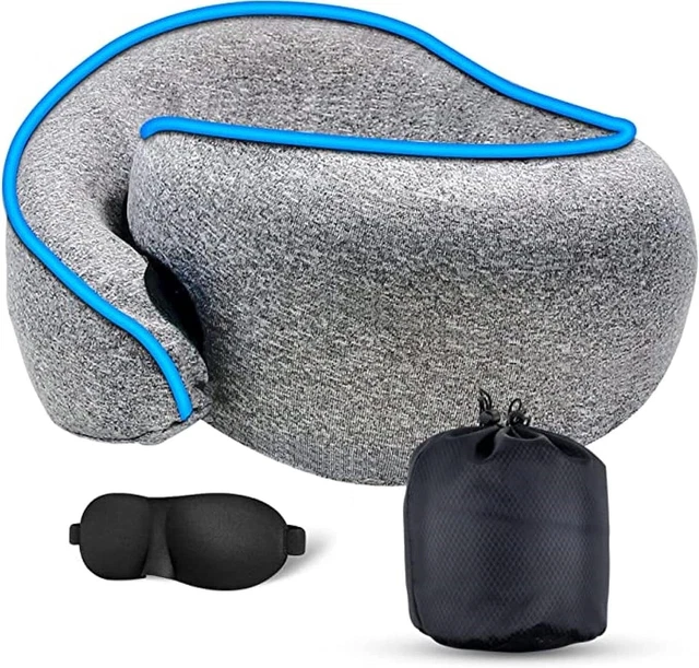 Neck Pillow for Travel - Memory Foam, Comfortable & Breathable Soft U Shaped Pil