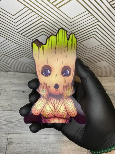 Marvel Guardians of the Galaxy Baby Groot 3D Lenticular Motion Car Sticker Decal