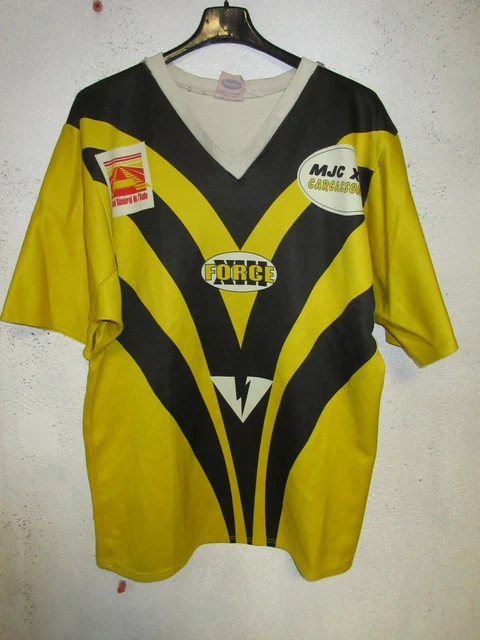 Maillot rugby R.C ARRAS porté n°21 shirt FORCE XV vintage