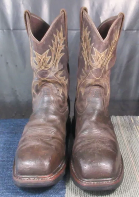 MENS ARIAT WORKHOG Wide Square Toe H2O CT Leather Work Boots 10.5 D $19 ...