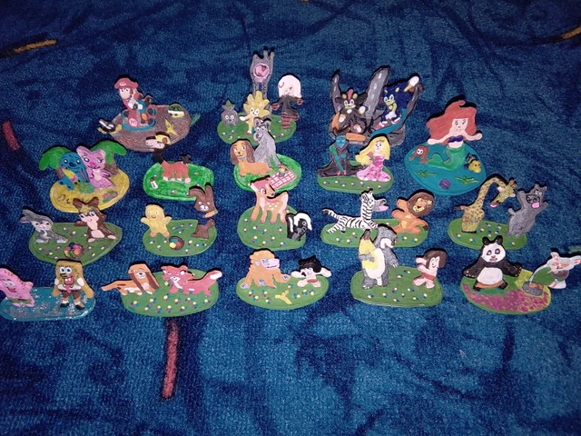 Bambi, Stitch, Mario, Sonic u.v.m Figuren Deko aus Modelliermasse Handarbeit