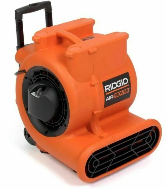 RIDGID Blower Fan Air Mover W/ Collapsible Handle Rear Wheels 1625-CFM 3-Speed
