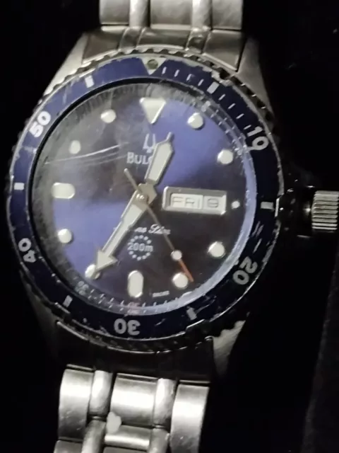 R Y6 Bulova Marine Star 98C62 Wrist Watch for Men 200 METER
