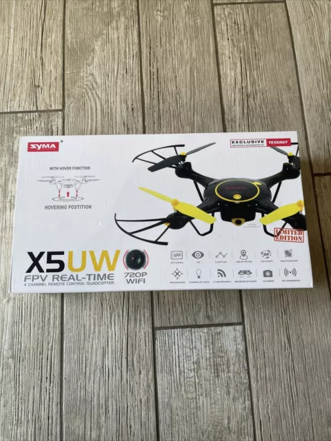Syma X5UW LIMITED EDITION Drone Quadcopter with 720p HD Camera Flight Plan