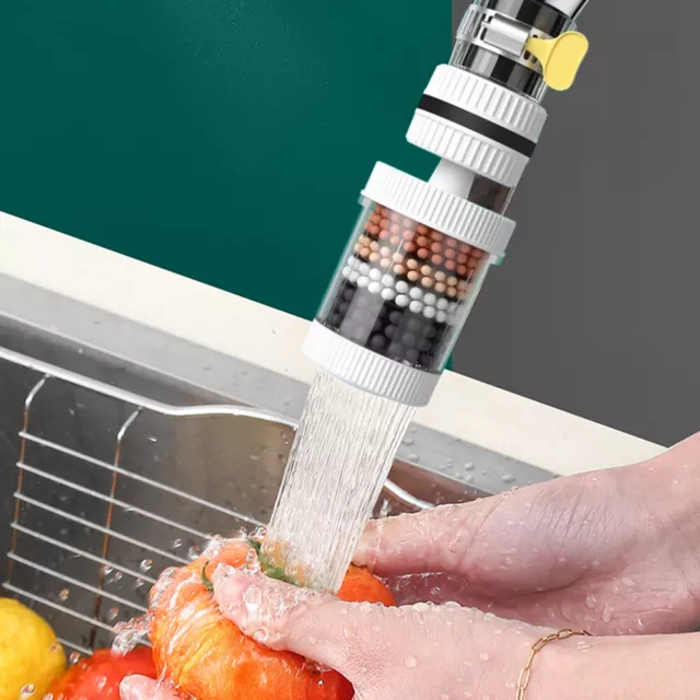 6 Layers Tap Purifier Universal Useful 360 Degree Rotation for Kitchen Bathroom
