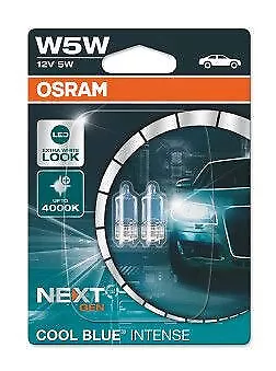 OSRAM W5W T10 12V Blau Innenraum Standlicht Xenon Optik KFZ 12V 5W PKW