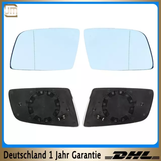 2x Beheiztes Seiten Spiegelglas Links Rechts Glas für BMW 5er E60/E61 2003-10