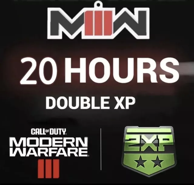 Call Of Duty Modern Warfare 3 III [COD MW3] 20 Hours Double XP 2XP 🔥