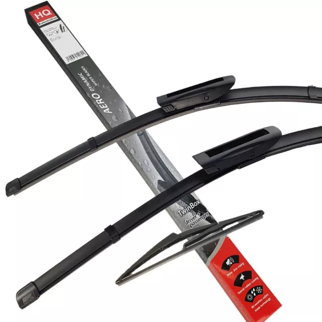 Front Rear Wiper Blades fits: MINI Cooper Hatchback (R56) 2012-2013 | HQ AUTOMOT