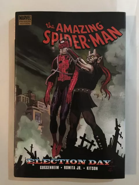 Marvel AMAZING SPIDER-MAN ELECTION DAY Premiere Edition HARDCOVER HC (Menace)