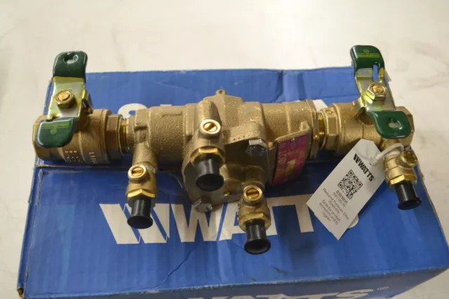 New Watts LC009M3QT 3/4" Reduced Pressure Backflow Lead Free