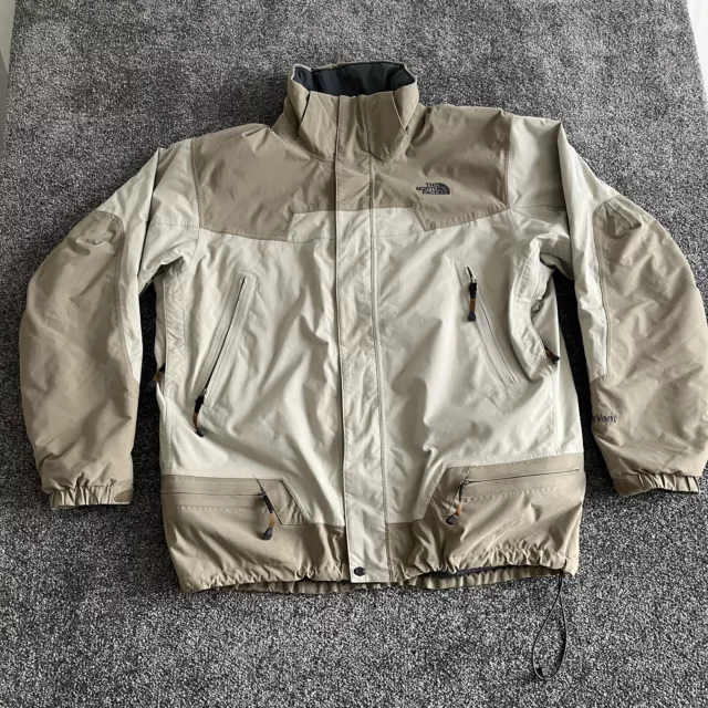 The North Face HyVent XL Coat Fits Like XXL Jacket Waterproof Beige Colour