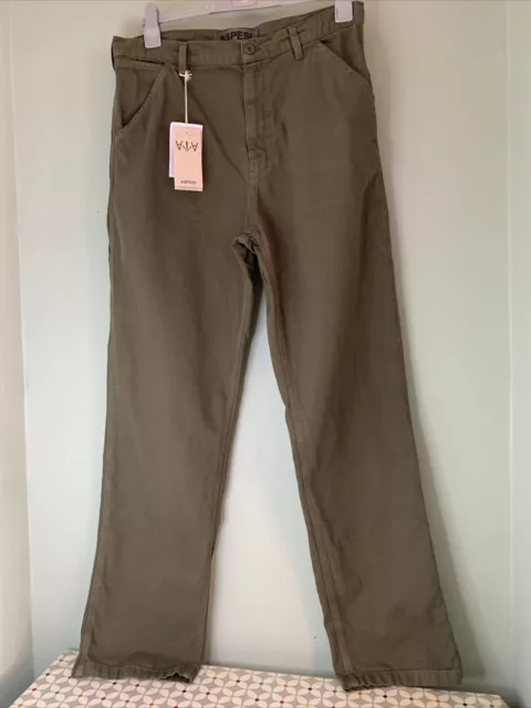 Aspesi Mens Trousers Size L (52) Invader Pants Military Militare Khaki CP04v069