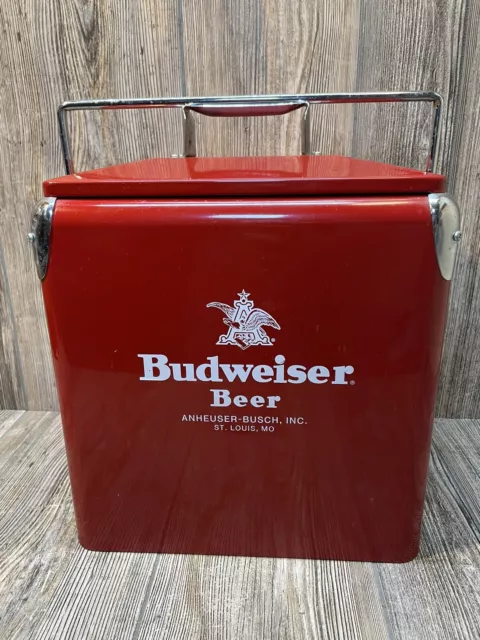Budweiser Small Metal Retro Ice Chest Cooler