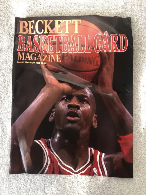 Michael Jordan Cover Beckett Basketball Card Magazine 1990  Issue 1