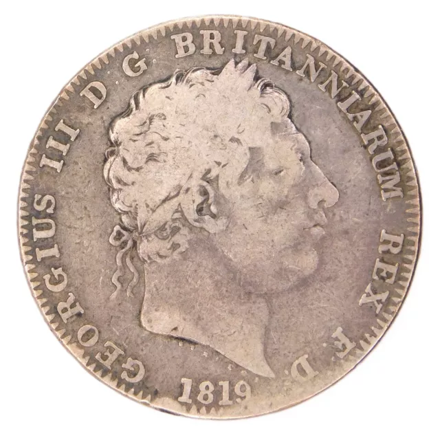 1819 King George III LIX Crown - Fair