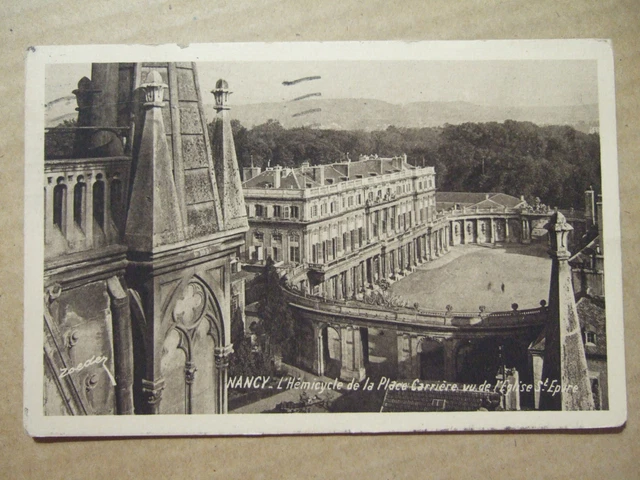 Cpa Nancy (54) L'hemicycle De La Place Carriere Vue De L'eglise Saint Epvre
