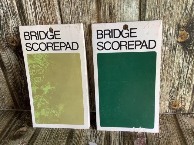 Vintage Bridge Scorepads - Original And Complete From 1984 Great Bar Display