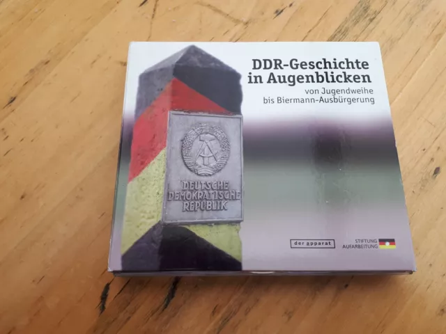 3 CDs DDR-Geschichte in Augenblicken Jugendweihe bis Biermann-Ausbürgerung MfS