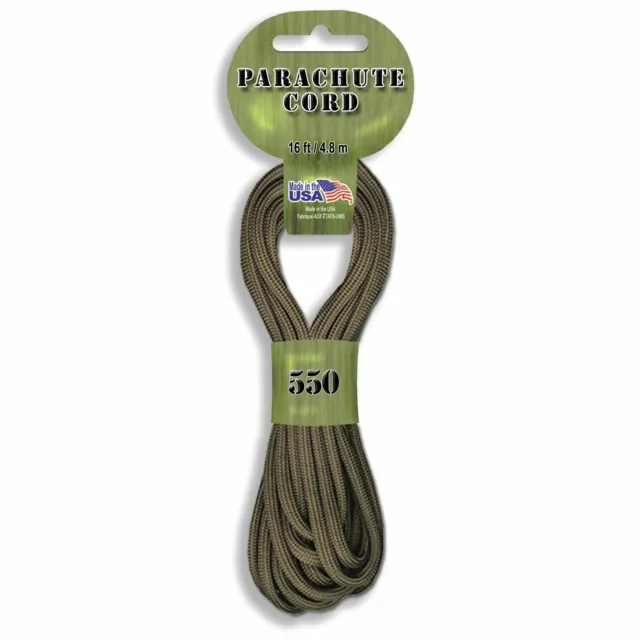 Pepperell Braiding Parachute Cord 4mmx16'-Jute