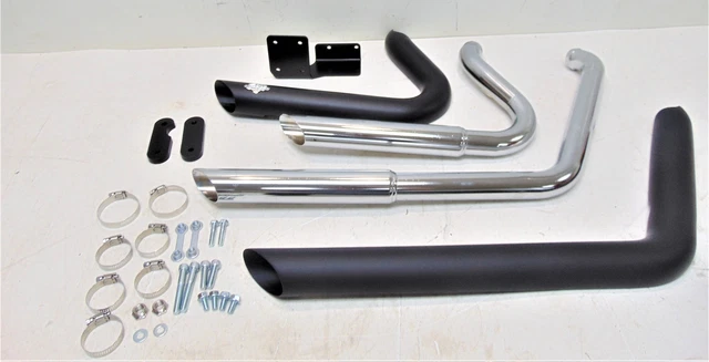 Vance & Hines Shortshots Staggered Exhaust System Black 47235