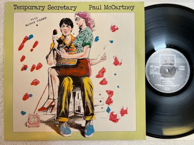 PAUL MCCARTNEY   1980 UK  12 " TEMPORARY  SECRETARY  - Mint Condition