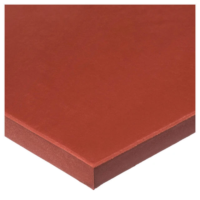 GRAINGER APPROVED BULK-RS-S50FDA-10 Silicone Sheet,50A,36"x12"x0.125",Red