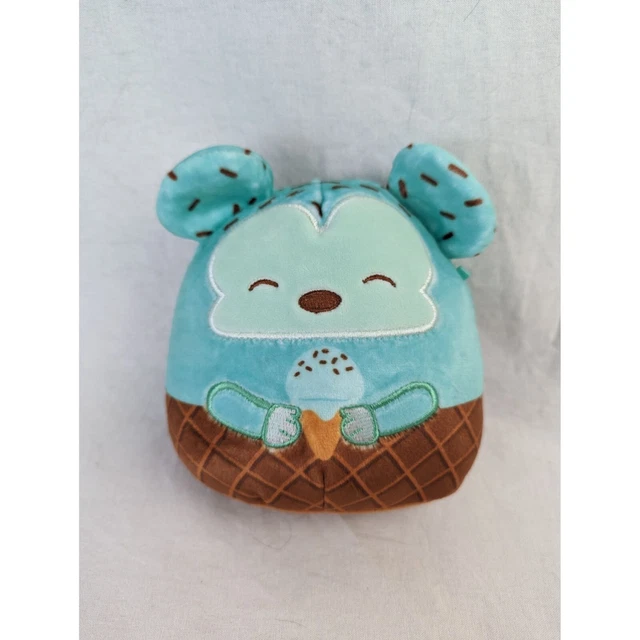 SQUISHMALLOWS DISNEY MICKEY Mouse Mint Chocolate Chip Ice Cream Scented Plush 5" £32.03