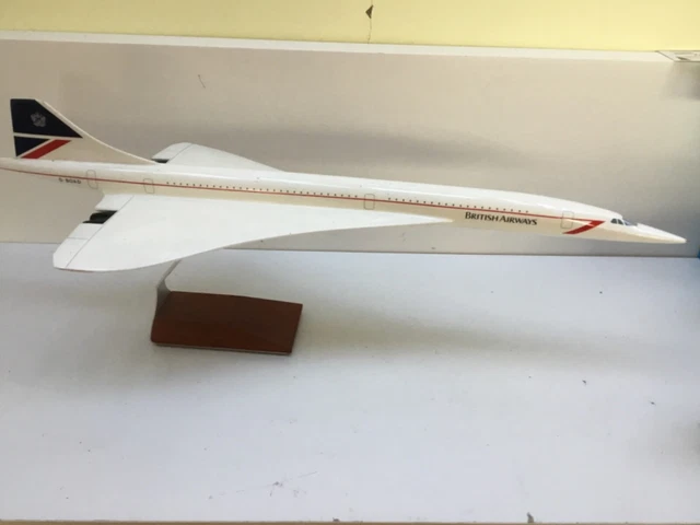 LARGE BRITISH AIRWAYS concorde 1993 executive display model on stand £ ...