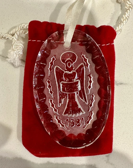 Waterford crystal Christmas tree ornament 1981