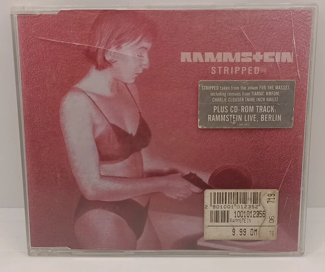 RAMMSTEIN STRIPPED CD Maxi 5 Titres + Video Live Motor Music 1998 044