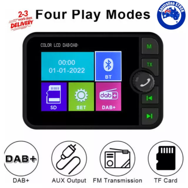 Digital Car DAB Radio FM Transmitter MP3 Player Receiver Bluetooth USB Adapter