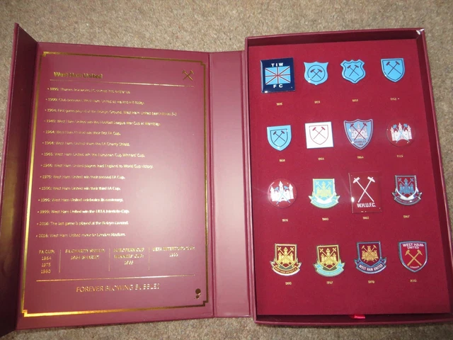 WEST HAM UNITED Crest History Limited Edition Boxed Badge
