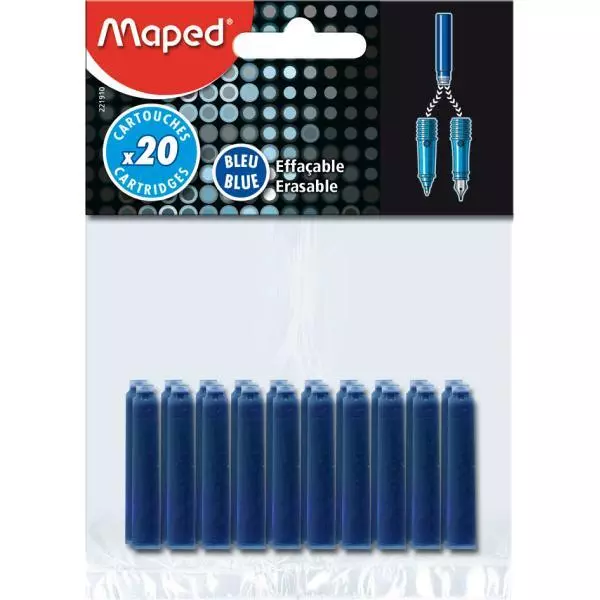 Tintenpatrone, blau, im Blister Maped 221910 (3154142219107) 2