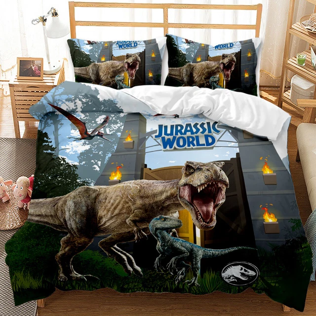 JURASSIC WORLD DINOSAURS Single/Double/Queen/King Bed Quilt Cover Set