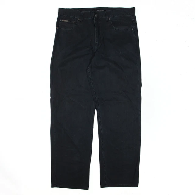 CALVIN KLEIN Pantaloni Stratti Regolari Neri W34 L30