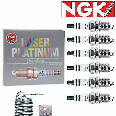 6 Pcs Laser Platinum Spark Plugs NGK 2001-2002 Volkswagen EuroVan AXK 2.8L