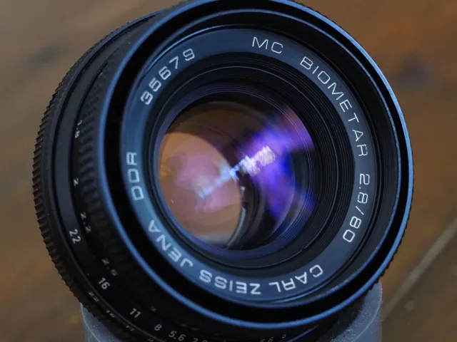 Exc. Carl Zeiss Jena MC Biometar 2.8 80 P6, Pentacon Six mount