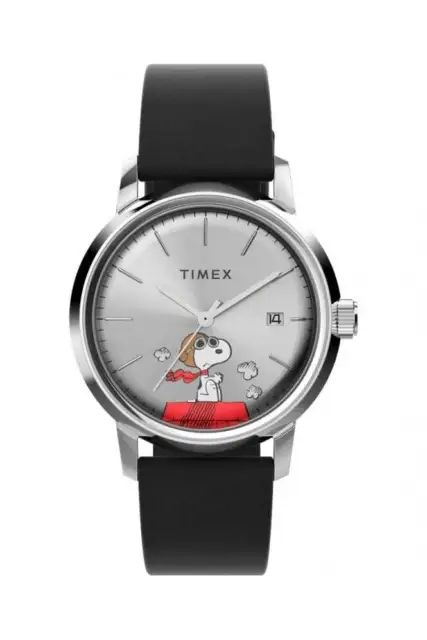 Timex Marlin Automatic x Peanuts Snoopy Flying Ace 40mm Watch TW2W49600