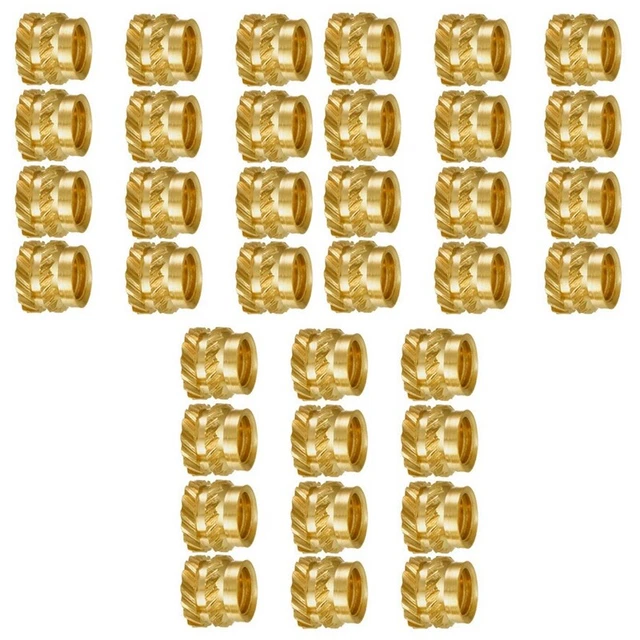 300 Pezzi Filettatura M3 Filettata Nel Ottone Zigrinata Set di Calore Inser U2R8