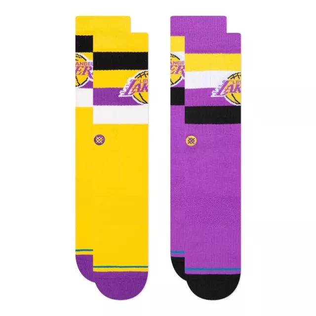 Stance X NBA Lakers ST X2 Pairs Socks - Basketball - Mens - SALE WAS £40!