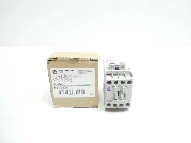 Allen Bradley 100-C23EJ01 Ac Contactor 24v-dc 30a Amp 15hp