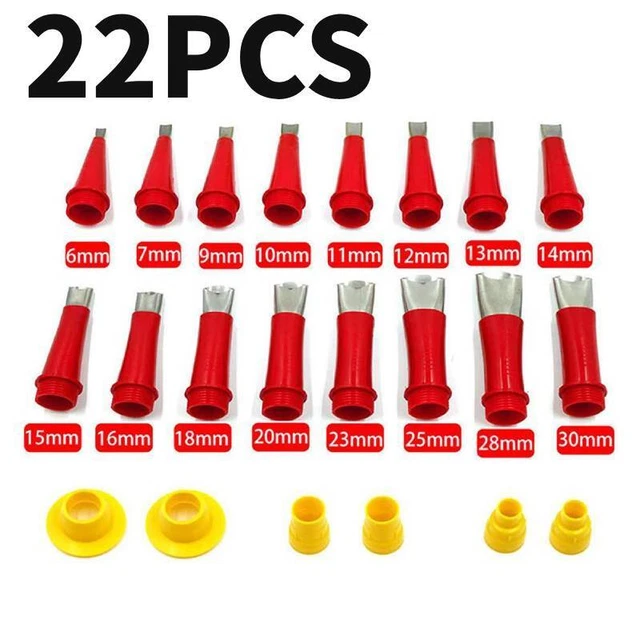 22 pezzi ugello universale integrato in gomma kit strumenti ugello riutilizzabile ugello in gomma NUOVO
