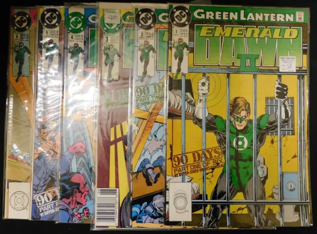 Green Lantern Emerald Dawn Ii 1-6 Dc Comic Set Complete Giffen Jones 1991 Vf