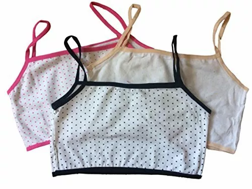 10-12 Years Teen Girls Cotton Training Bra Puberty Sports Bras Underwear 4  Pack 