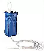 2 Liter Reise-Klistier, Klyso Reise-Irrigator Set  mit Faltbeutel blau NEU