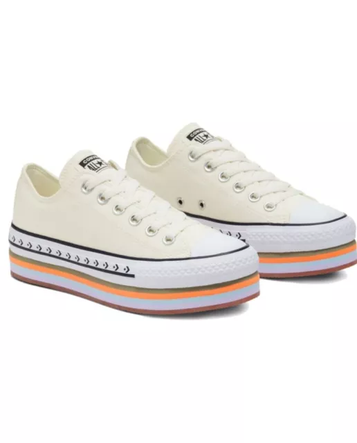 Converse Chuck Taylor All Star Platform Layer Ox Low Top Womens Size 8 Brand New