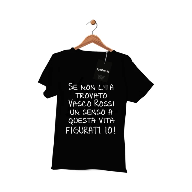 Maglietta t-shirt da donna divertente con scritta di vasco rossi